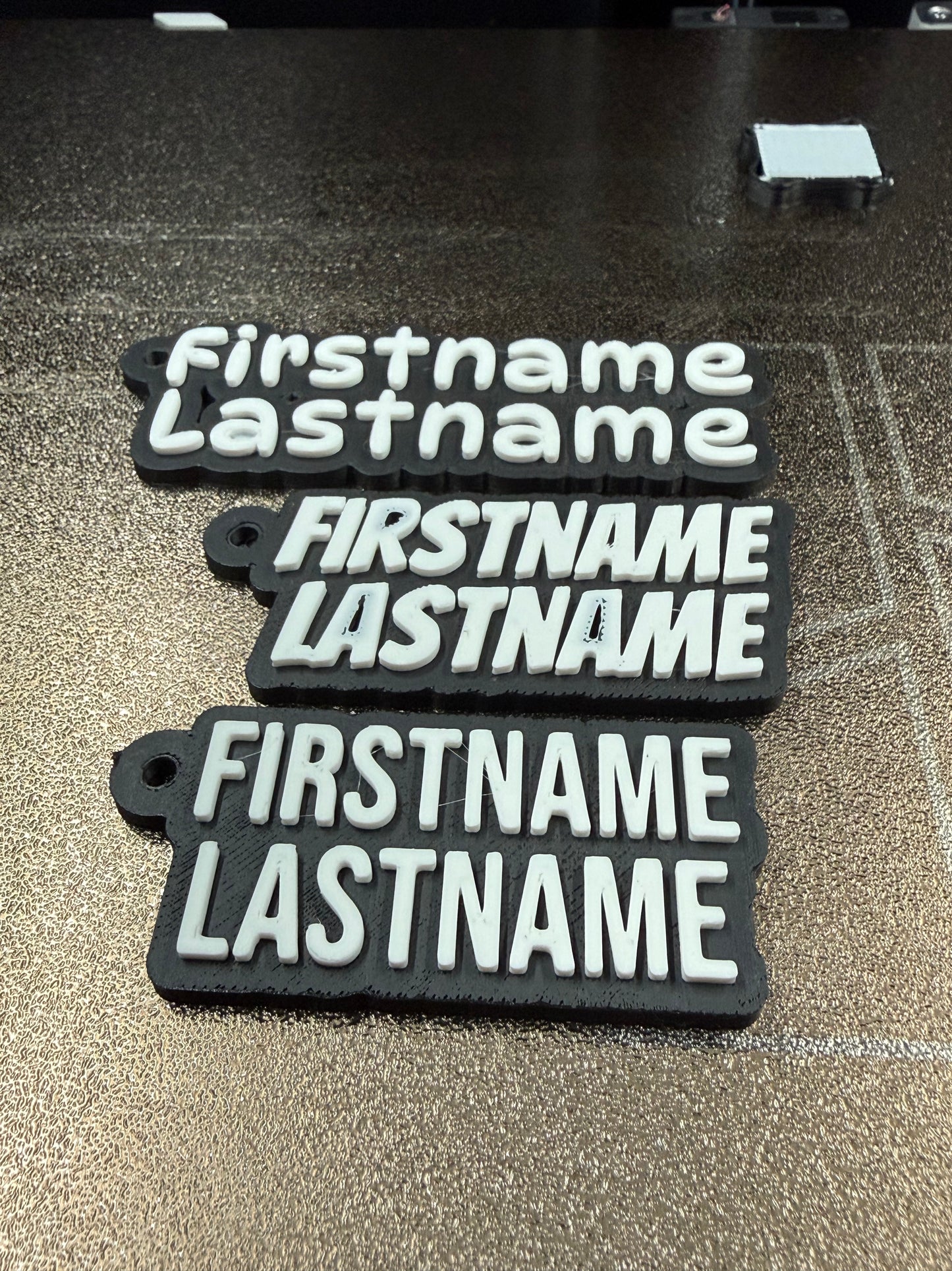 Custom 3D Printed Name Tags - Personalized & Durable