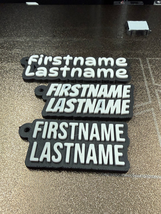 Custom 3D Printed Name Tags - Personalized & Durable