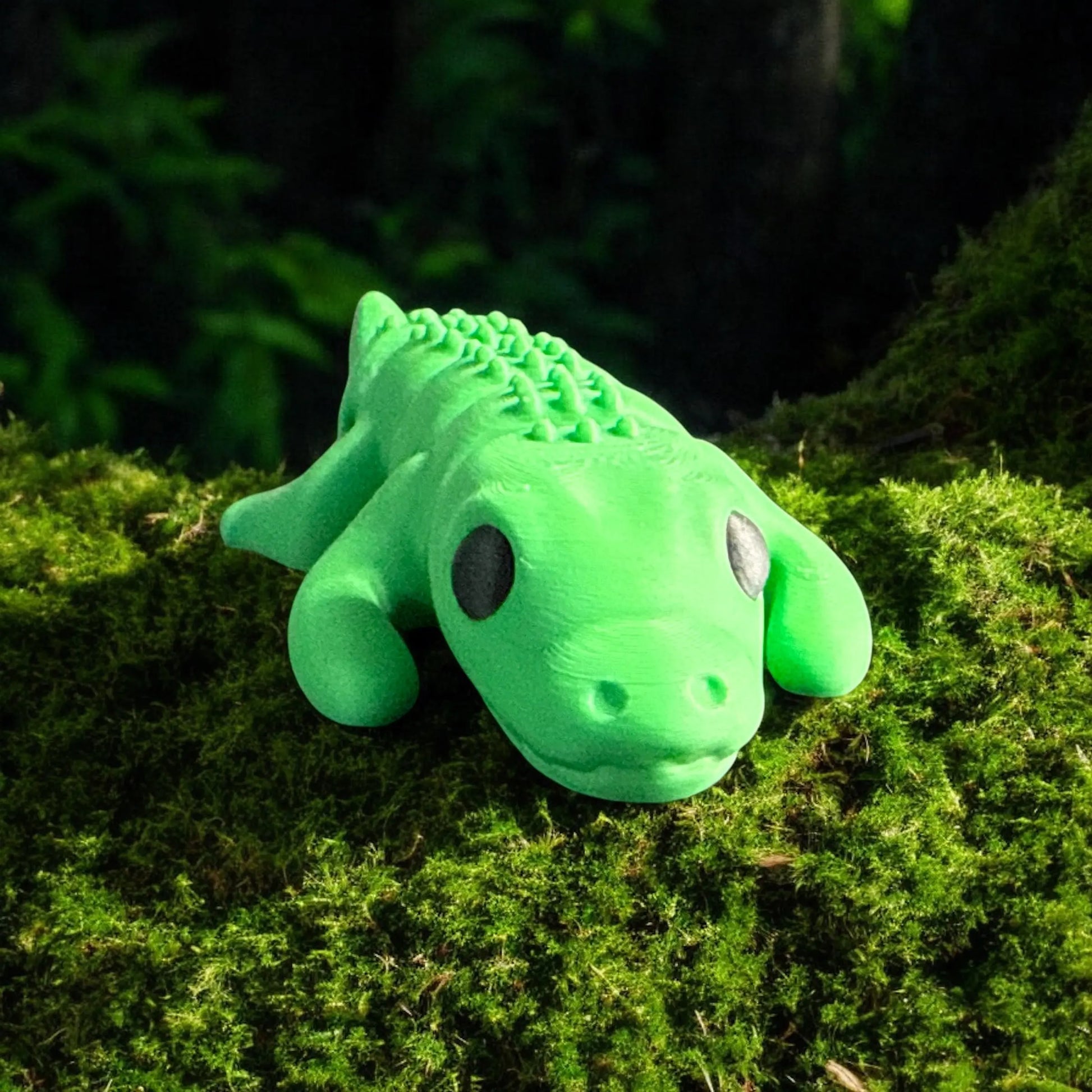 Tiny Crocodile 3D Printed Figurine Siegel Prints