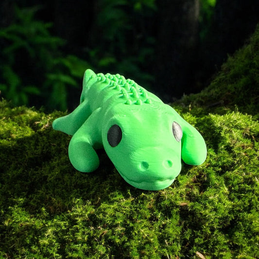 Tiny Crocodile 3D Printed Figurine Siegel Prints