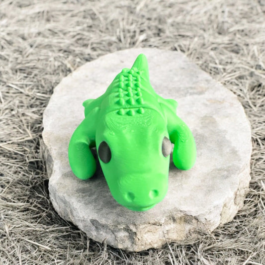 Tiny Baby Crocodile 3D Printed Figurine Siegel Prints