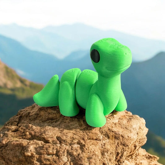Cute Baby Brontosaurus 3D Printed Figurine Siegel Prints