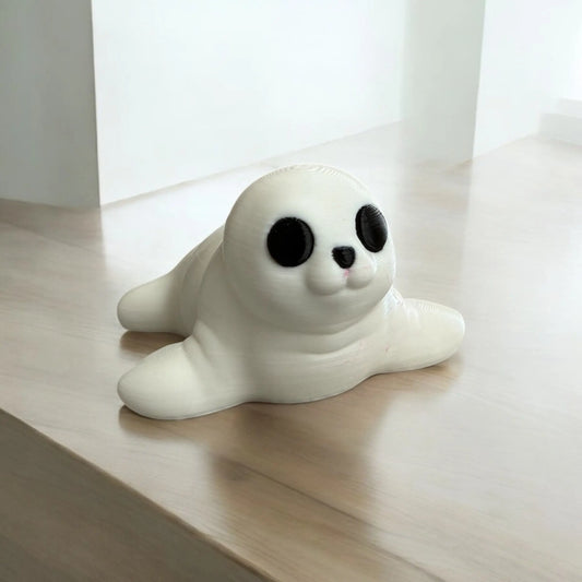 Adorable Baby Seal 3D Printed Figurine Siegel Prints